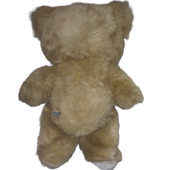 VTG American Wego Inc Tan Bear Stuffed Animal Cuddly Plush 16 Inch Toy 1982 RARE - Picture 2 of 7